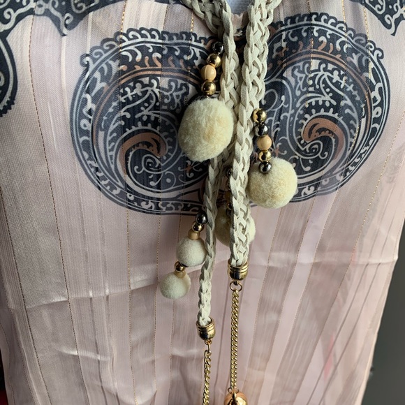 🌟Last one 🌟Paisley Print Tassel Top - Picture 6 of 6